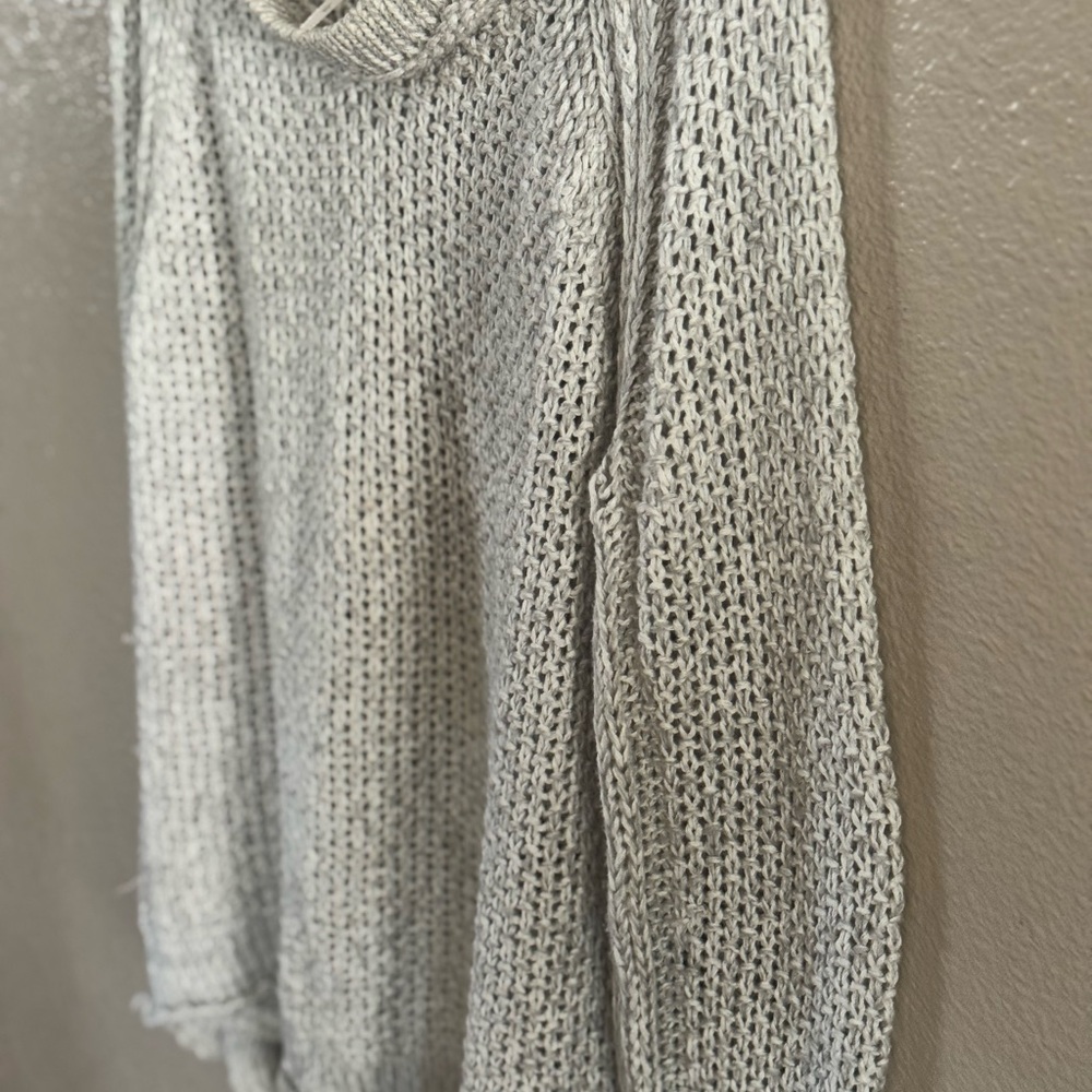 Free People Heather Gray Knit Sweater - Picture 12 of 12